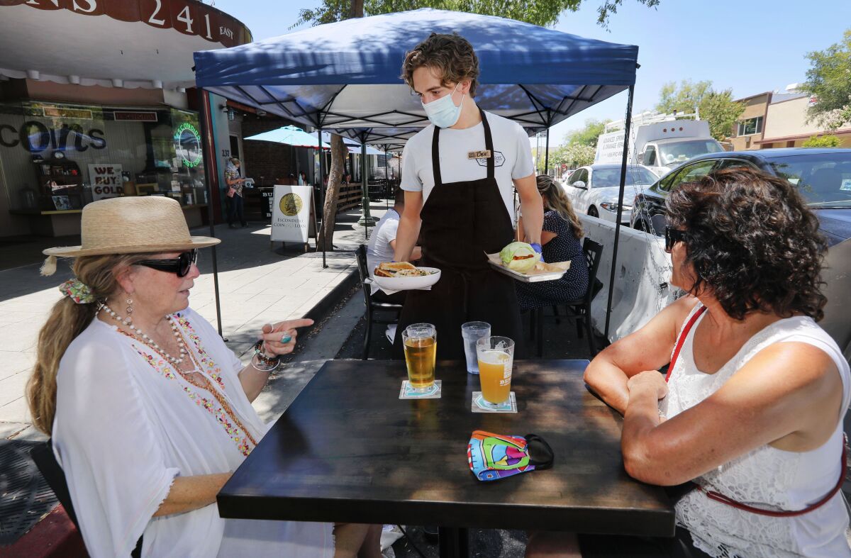A project to modernize Grand Avenue in Escondido is expected to begin soon and it will encourage the outdoor dining.
