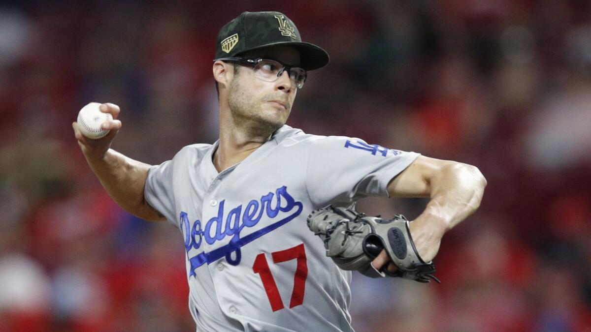 Joe Kelly, shown May 19, allowed two runs without giving up a hit Monday night against the Angels.