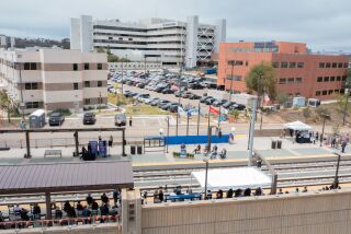 On Wednesday, SANDAG and MTS celebrated the unveiling of the future VA Medical Center Trolley Station, one of nine new stations that make up the Mid-Coast extension of the UC San Diego Blue Line Trolley.