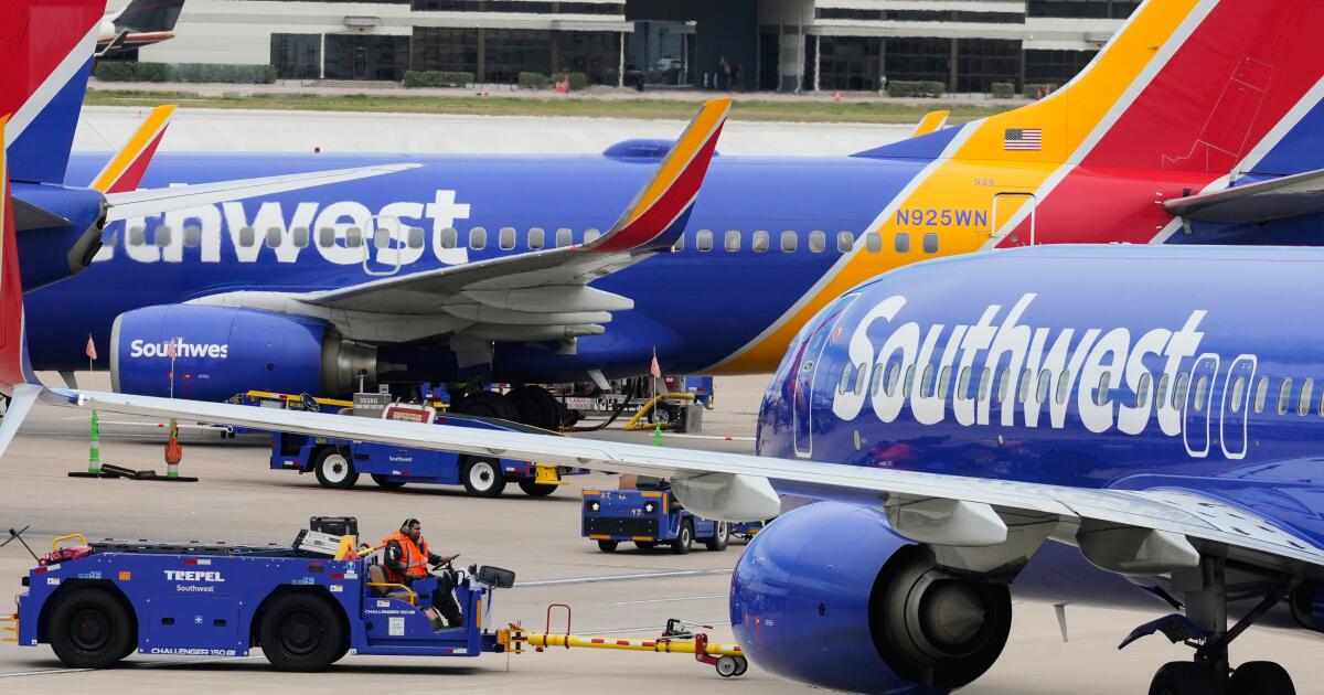 Southwest limite l’accès au nombre de locations que les passagers peuvent transporter