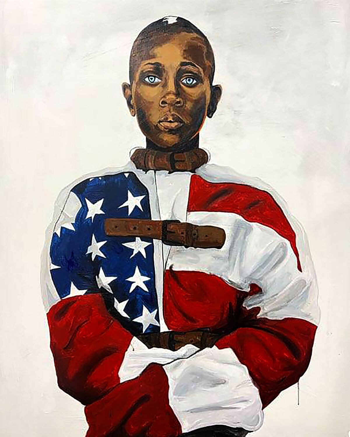 b. Robert Moore's "Amerikkka Made US 'Crazy'" (2023).