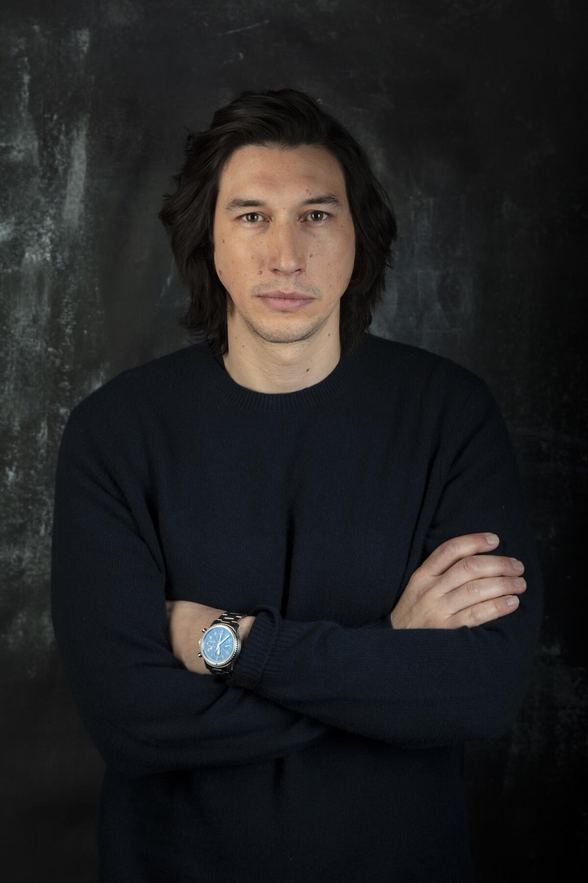 Adam Driver, photographed at Sundance 2019, where his film "The Report" premiered.