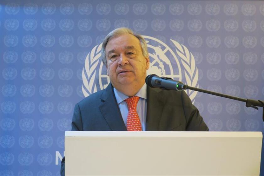 El secretario general de la Organización de Naciones Unidas (ONU), António Guterres. EFE/Archivo