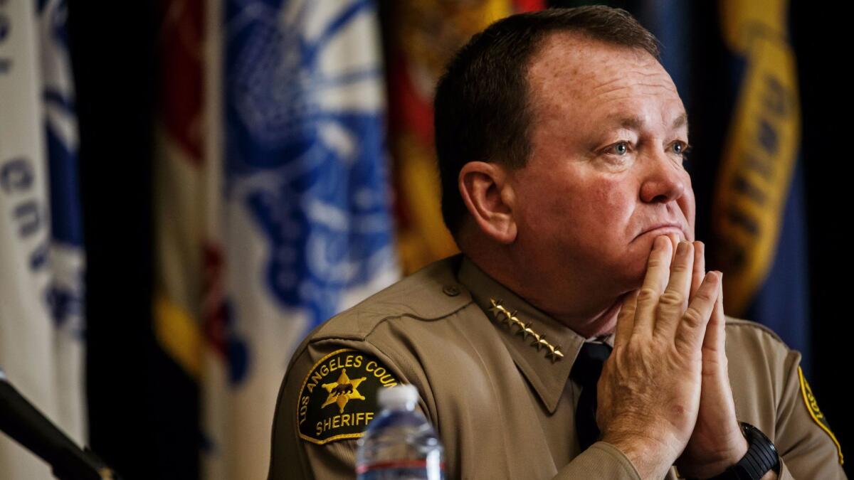 L.A. County supervisors authorized a $1.5 million payout Tuesday over a fatal deputy-involved shooting. Above, Sheriff Jim McDonnell in January.