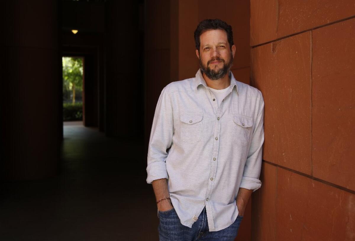 Oscar-winning composer Michael Giacchino, who won his Oscar for the score of "Up," at the Walt Disney Studios lot. Giacchino has three films out which he scored: "Tomorrowland," "Jurassic World" and "Inside Out."