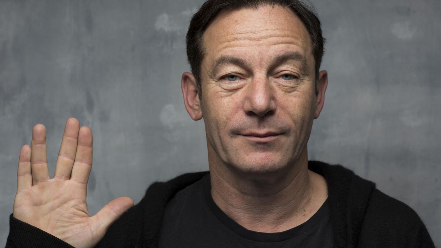 Actor Jason Isaacs, from the film "The Death of Stalin," photographed in the L.A. Times studio during the Sundance Film Festival in Park City, Utah, Jan. 20, 2018.