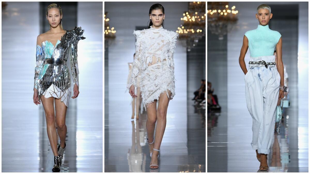 Paris Fashion Week: Balmain's spring and summer 2019 collection has  (Egyptian) mummy issues - Los Angeles Times