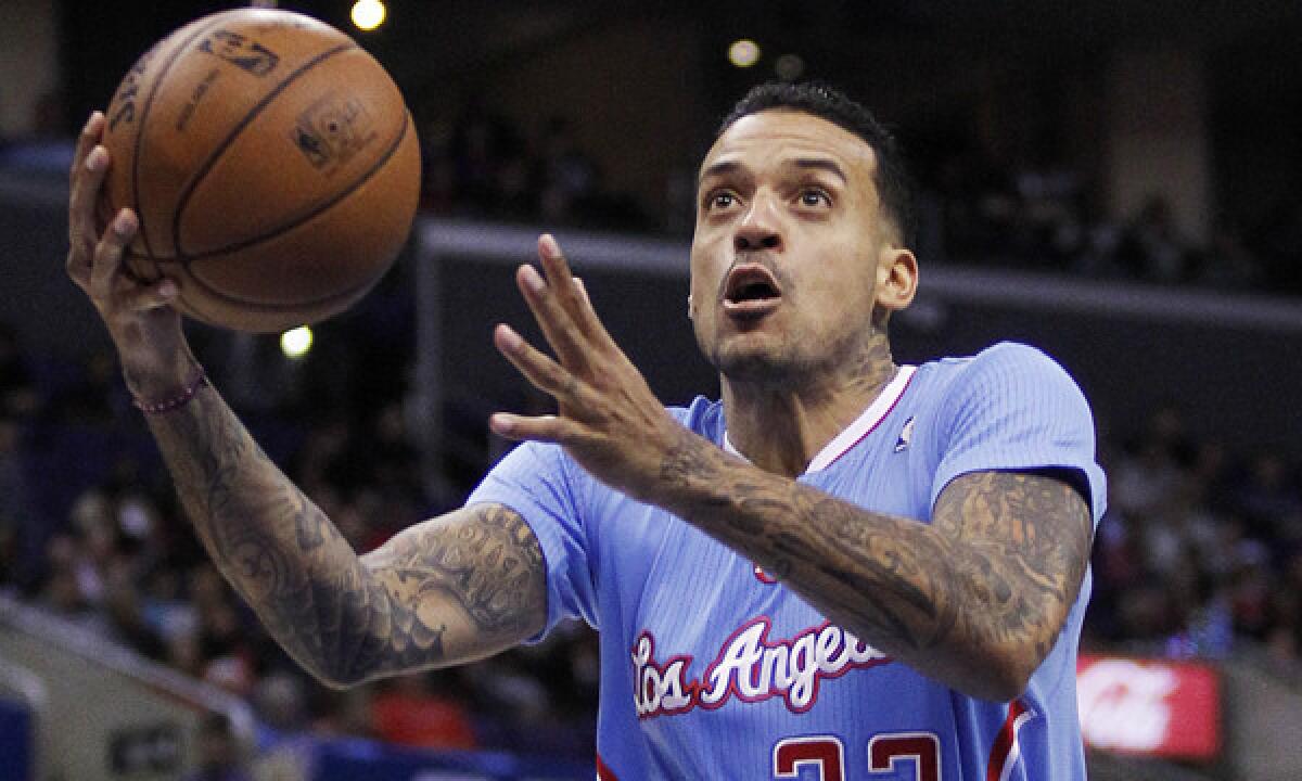 Clippers small forward Matt Barnes finished with 10 points and five rebounds in Monday's win over the Detroit Pistons.