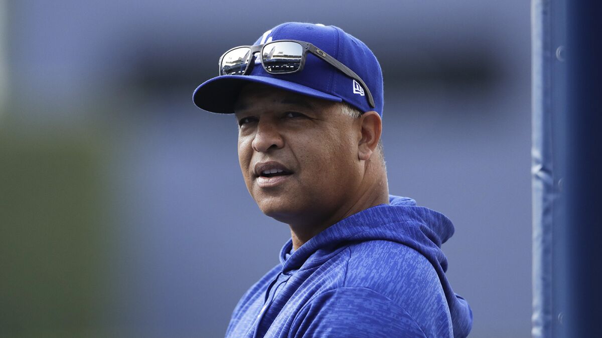 Picture if you will, Dodgers manager Dave Roberts with a goatee. It might happen.