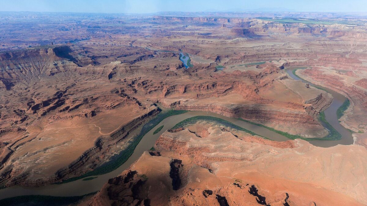 This May 23 photo shows a portion of the proposed Bears Ears region, along the Colorado River, in southeastern Utah.