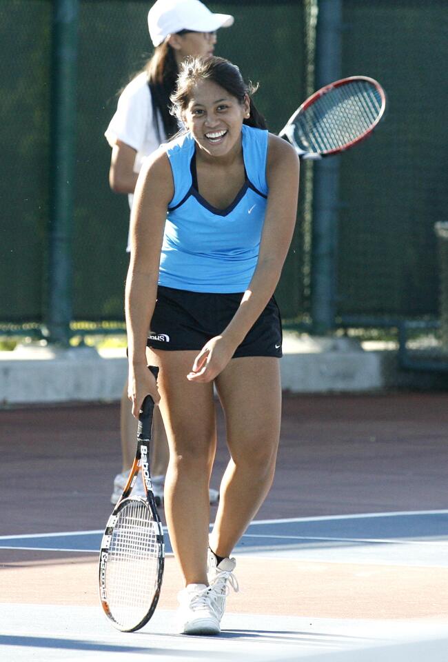 Photo Gallery: Crescenta Valley v. Burbank Pacific League girls tennis