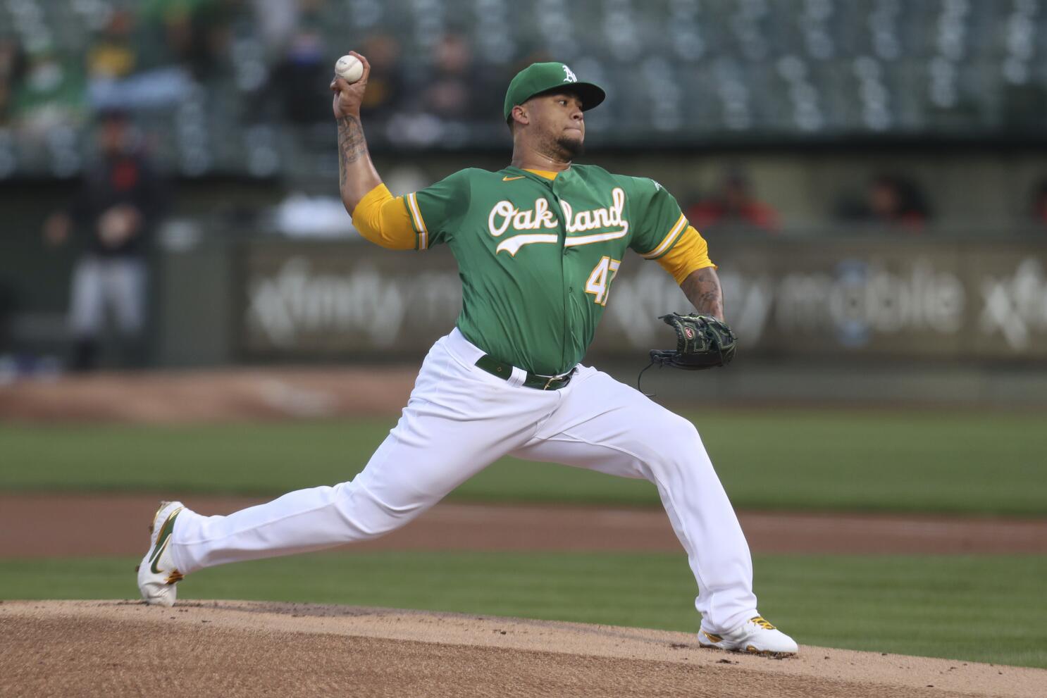 A's Montas showing positive signs, will make his next scheduled start