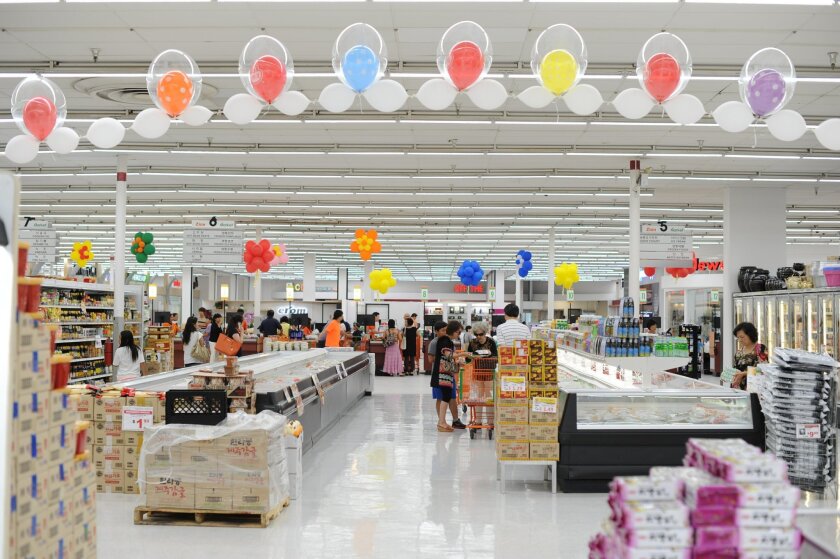 Korean Supermarket Reopens In Old Sears Building The San Diego