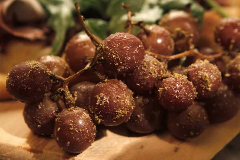 Roasted grapes.