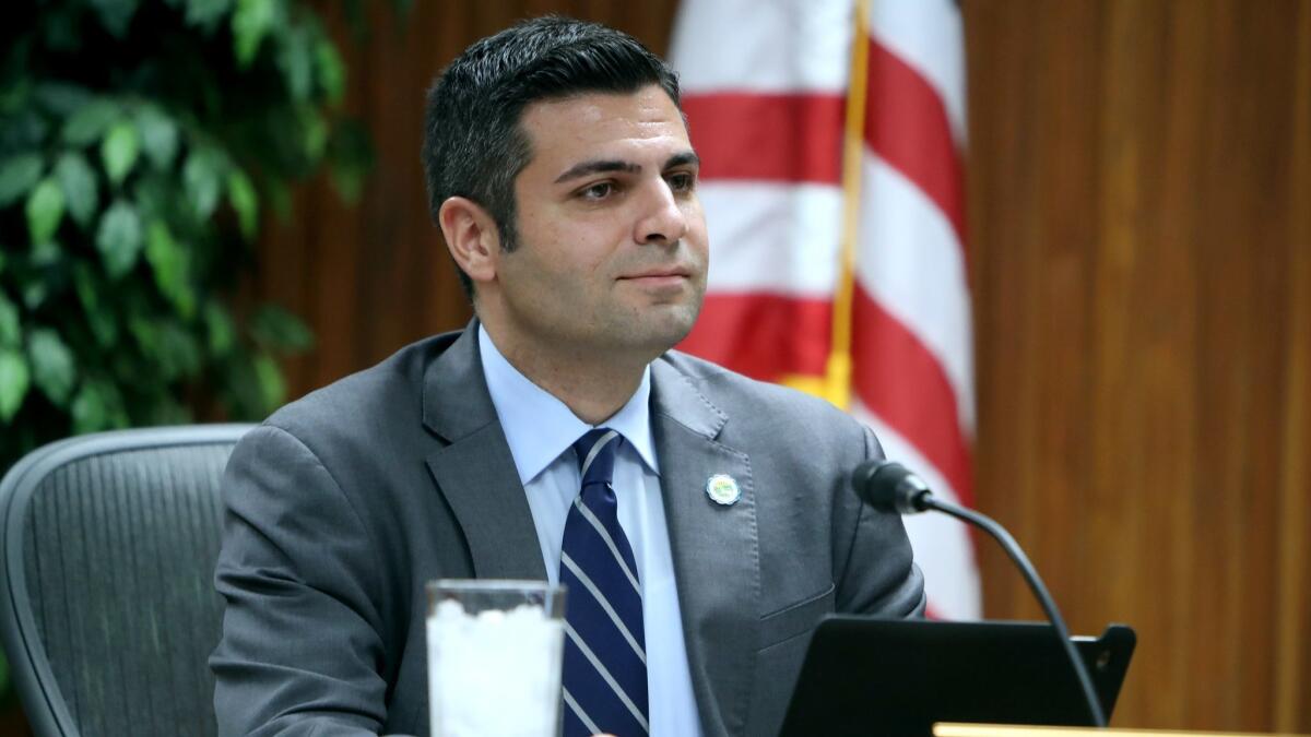 School board clerk Shant Sahakian, who's been pushing for term limits for over a year, said he was in favor of three terms, not giving members a chance to come back after term limits are reached, while putting the issue to a public vote in November 2020.