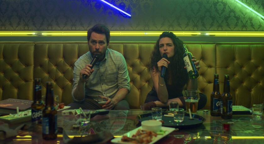 Charlie Day and Jenny Slate star as newly dumped 30-somethings scheming to get their exes back in "I Want You Back."
