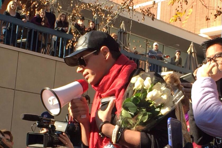 Breitbart provocateur Milo Yiannopoulos, shut down on a Friday night at UC Davis, returned the next day.