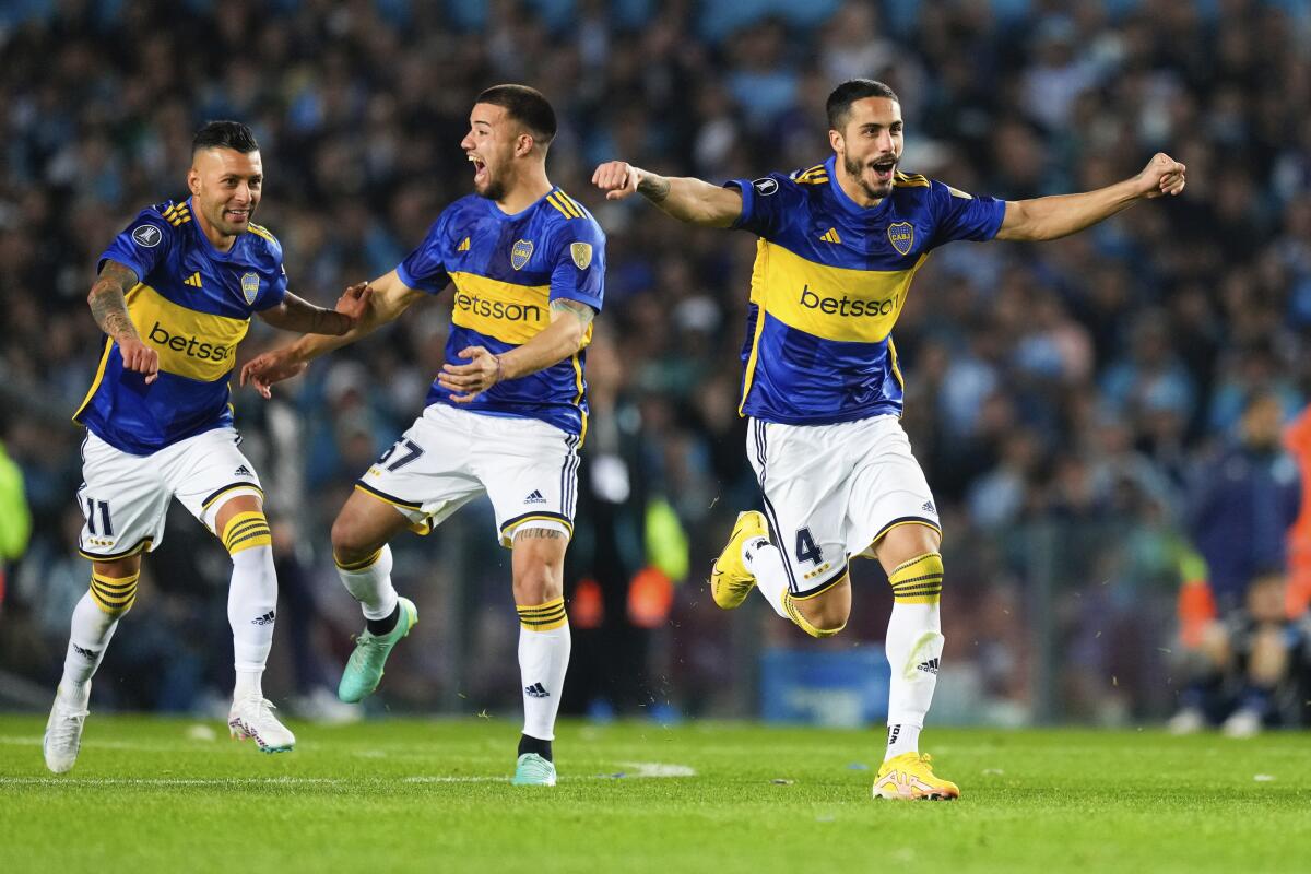 Los jugadores de Boca Juniors 