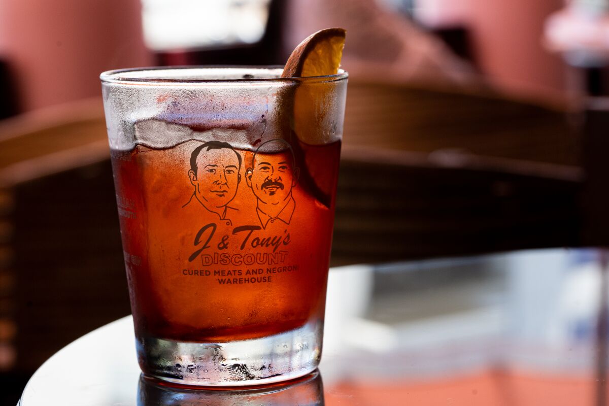 A cocktail at CH Project's J & Tony's cocktail bar
