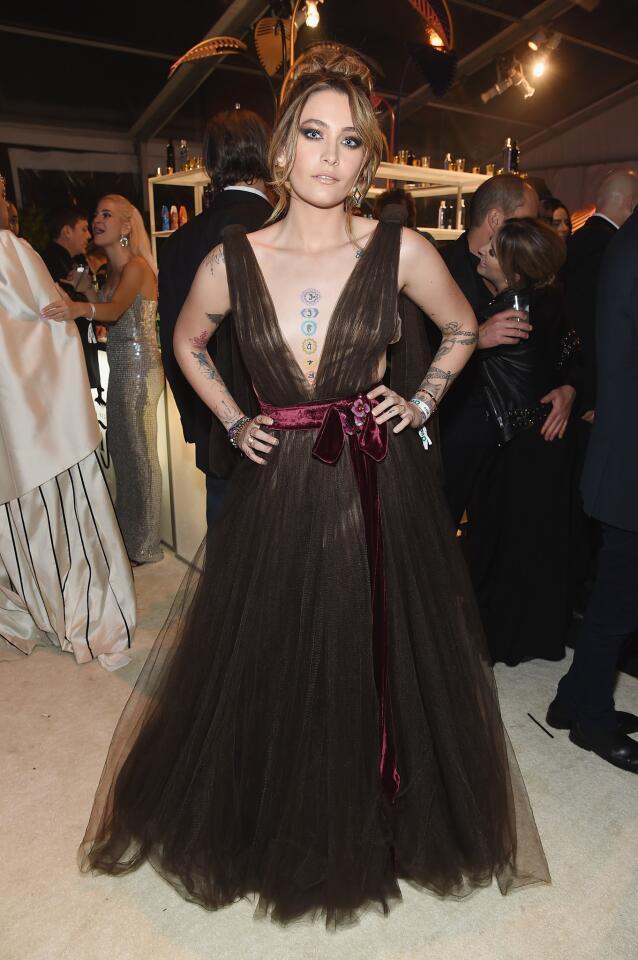 Paris Jackson poses for a photo inside the 27th annual Elton John AIDS Foundation Academy Awards Viewing Party on Feb. 24, 2019 in West Hollywood, California.