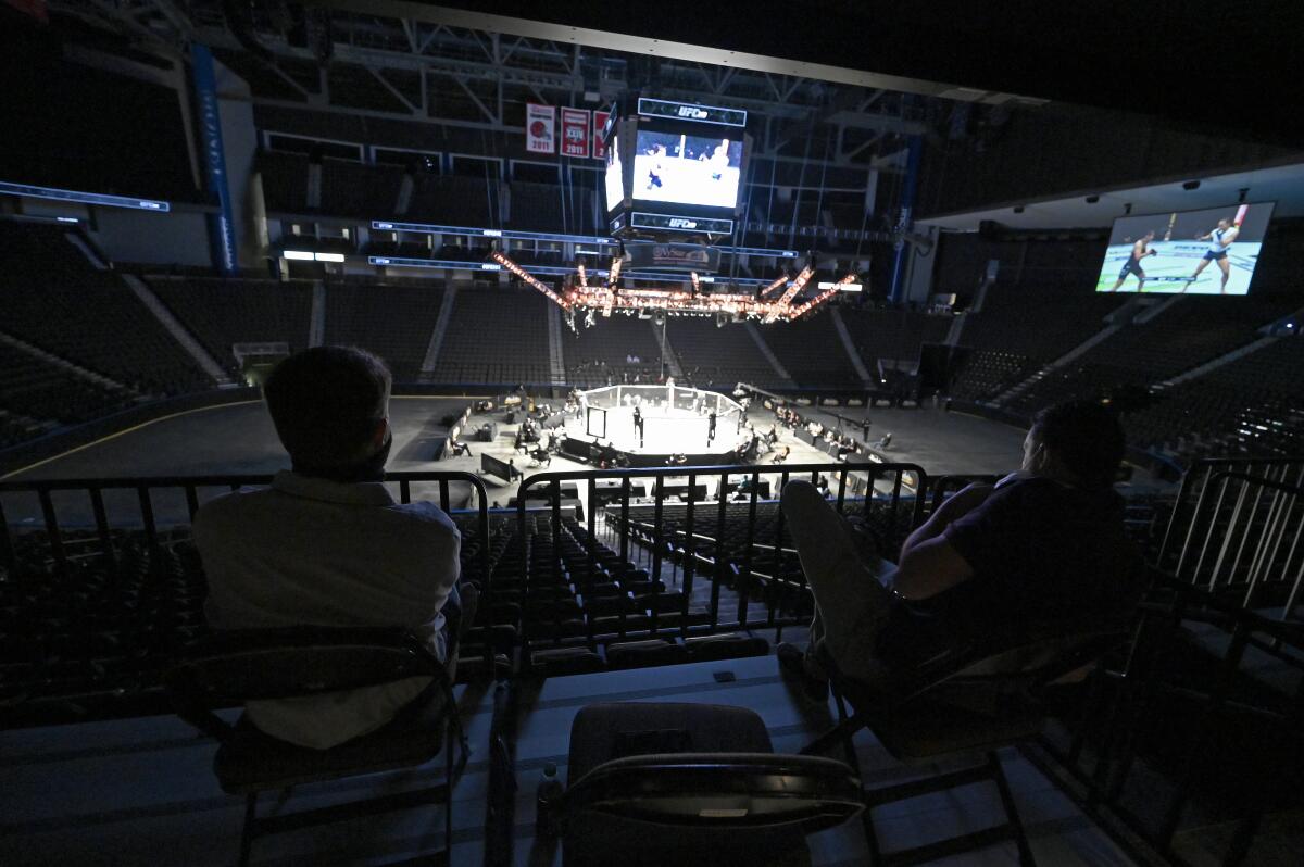 JACKSONVILLE, FLORIDA - MAY 09: A detailed view of a nearly empty venue as Carla Esparza 