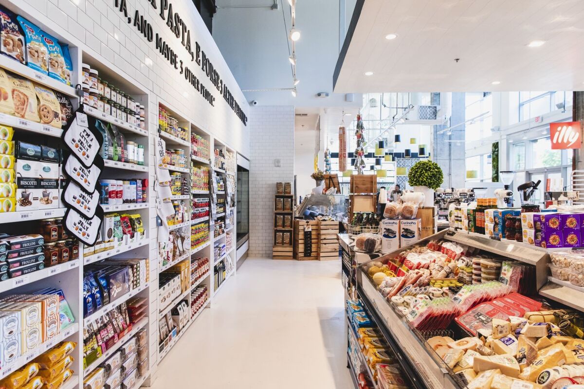 The interior of RoVino the Foodery.