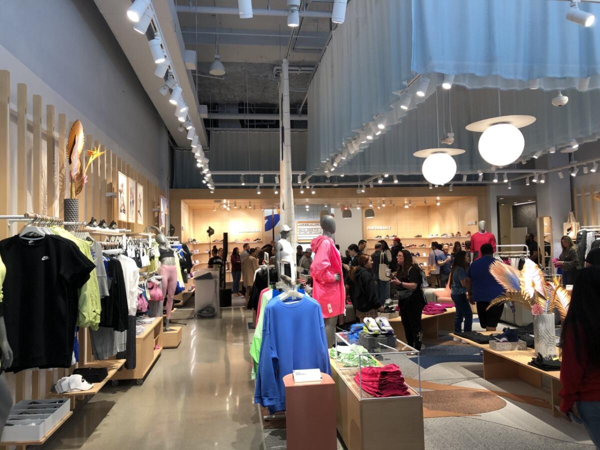 Interior of the Nike by Glendale store