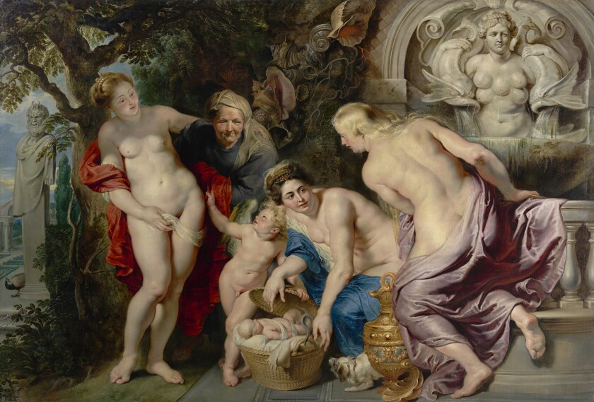 Peter Paul Rubens, "The Discovery of the Infant Erichthonius," circa 1616, oil on canvas.