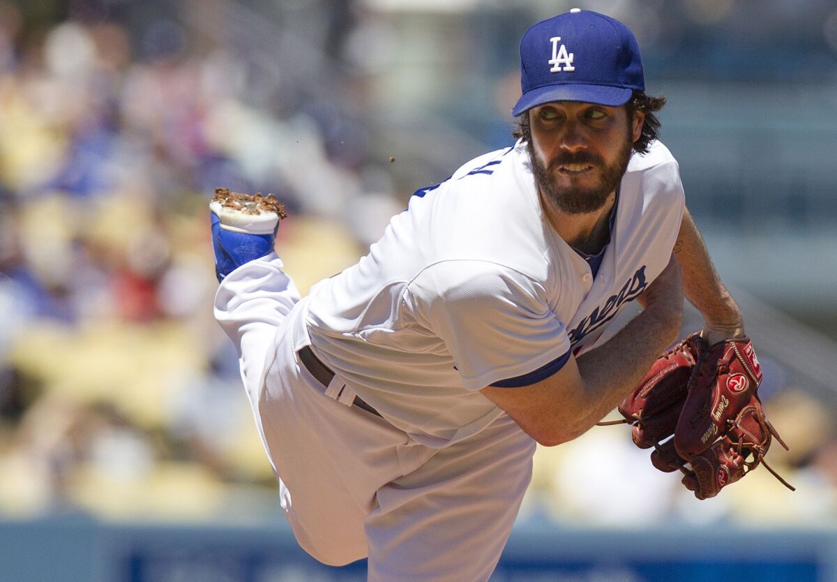 "I don't need the stress of going on live TV, that's for sure. I would want to throw up before I went on," Dan Haren says.
