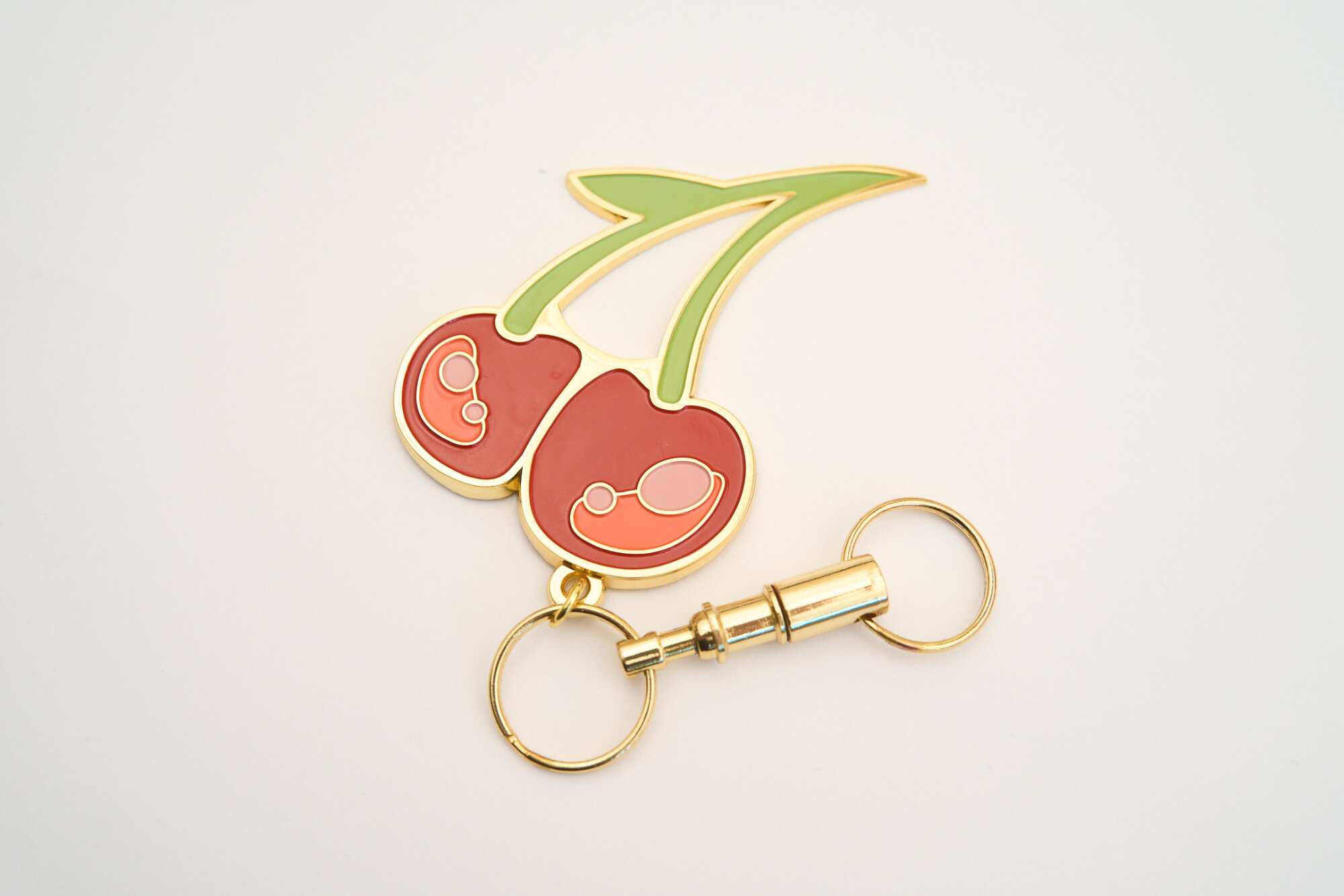 Small protective cherry keychain