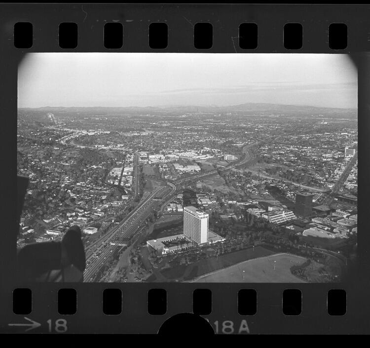 An aerial view of the San Fernando Valley from 1975