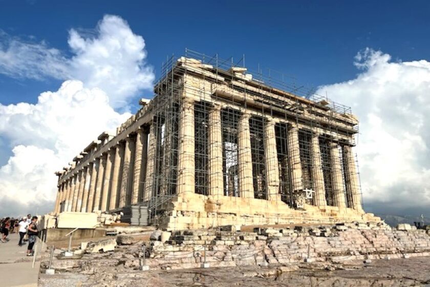 The Parthenon, the iconic marble temple in Athens that was built around 440 B.C., gives a whole new perspective on the meaning of antiquity, especially when one previously considered a house built in 1986 as old.