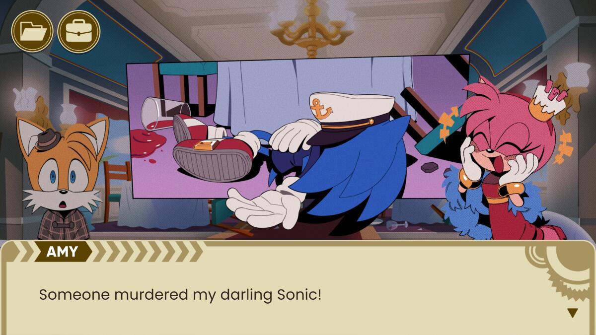 Is he or isn't he dead? "The Murder of Sonic the Hedgehog" is a free, downloadable mystery game.