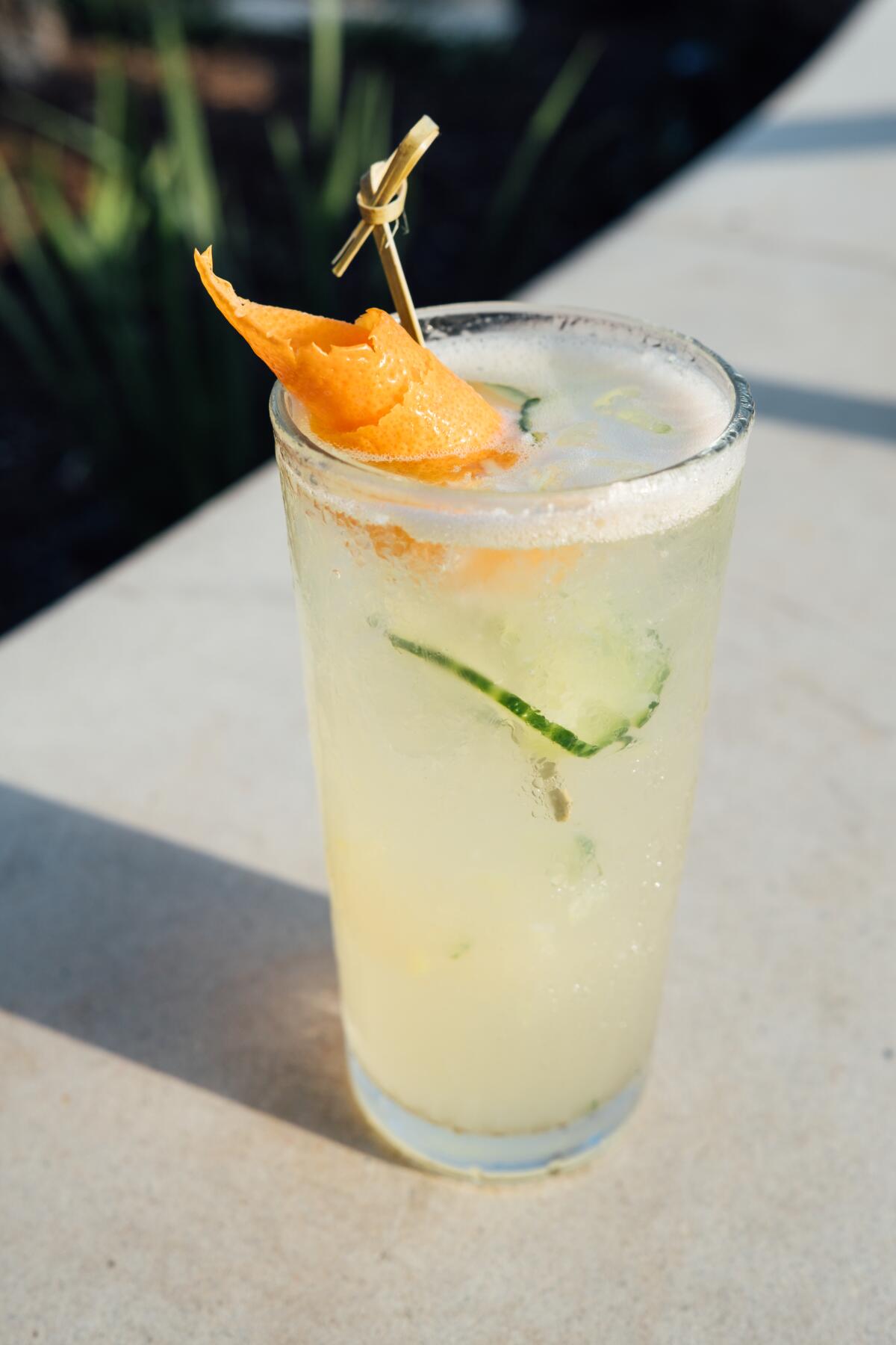 The 72 Degrees, a new locally inspired cocktail being served this summer at North Italia locations in San Diego and Del Mar.