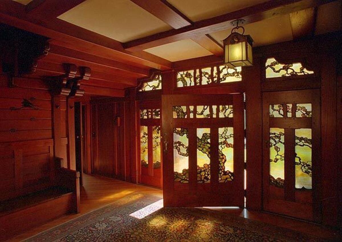 Art glass windows and expert joinery are but two draws to Greene & Greene's Gamble House in Pasadena.