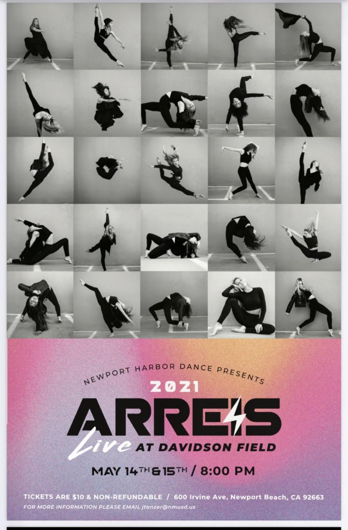 Newport Harbor's "ArreiS" dance program runs Friday and Saturday night.