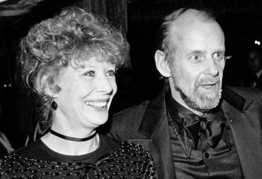 Gwen Verdon and dance choreographer Bob Fosse at Tavern on the Green in New York's Central Park on March 27, 1978.