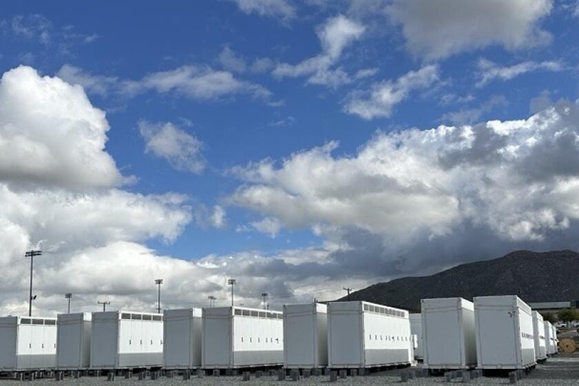 The Condor battery storage facility in San Bernardino operated by Arevon Energy.  