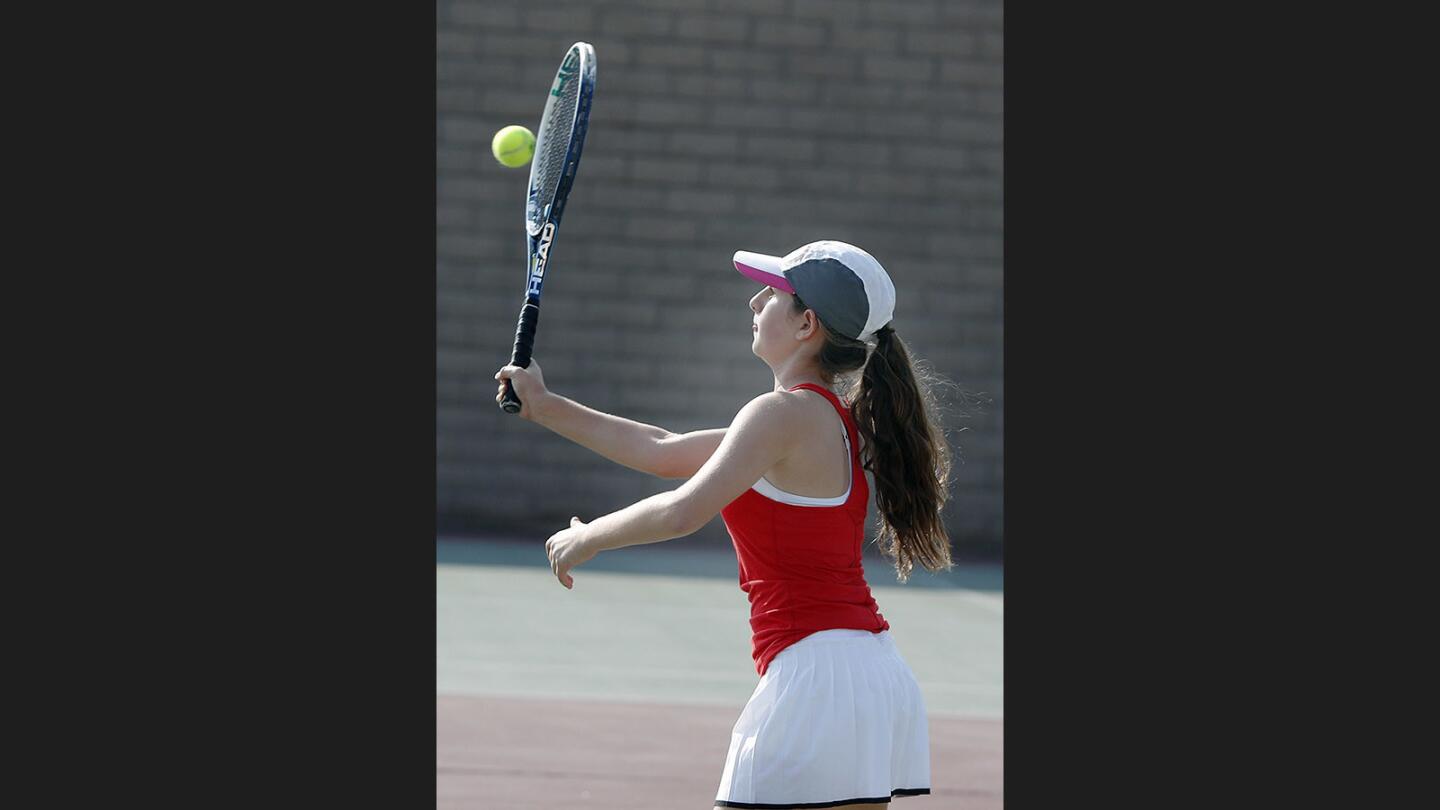 Photo Gallery: Glendale vs. Burroughs in Pacific League girls' tennis