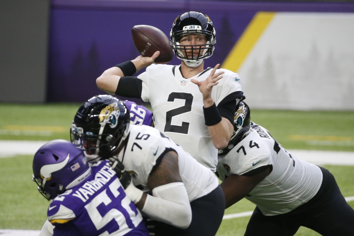 QB Mike Glennon To Start For Jaguars On Sunday