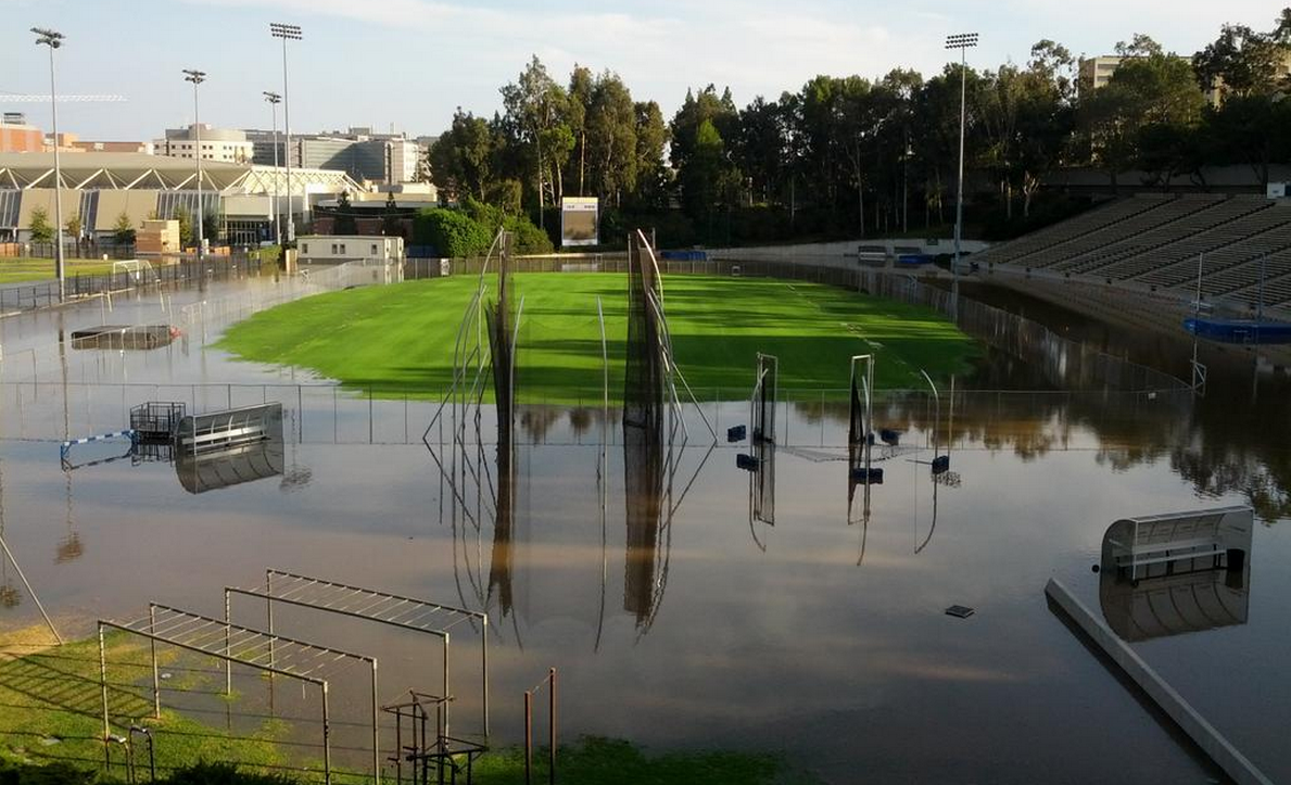 Water main break near UCLA