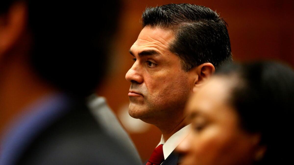 Former L.A. County Assessor John Noguez was arrested in 2012 and charged with taking $185,000 in bribes. His case has been delayed several times.