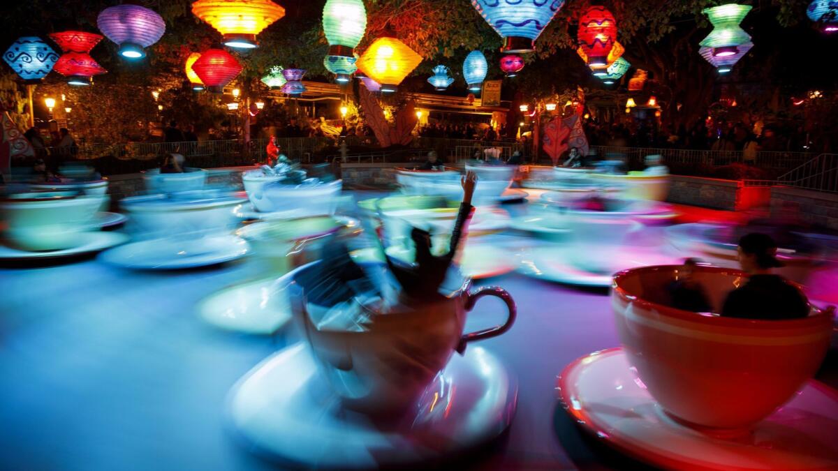 The Mad Tea Party ride at Disneyland.