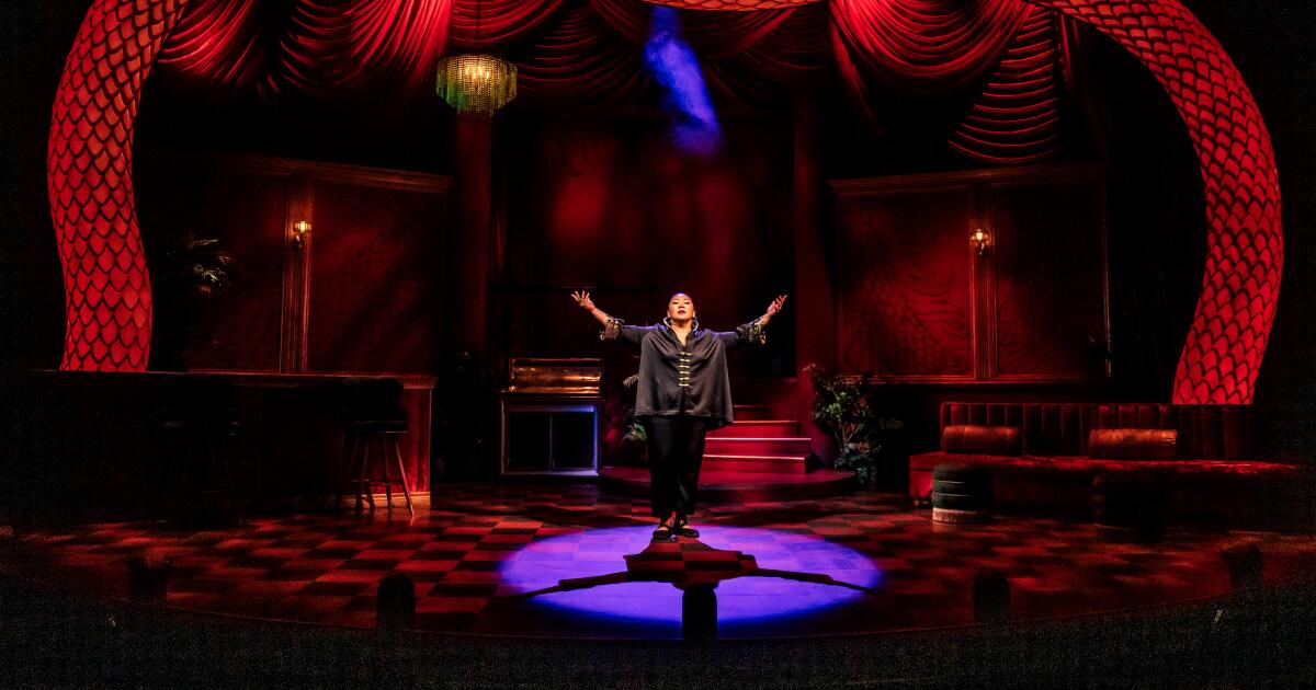 Review: Sara Porkalob sings her truth in dangerous 'Dragon Lady' at Geffen Playhouse