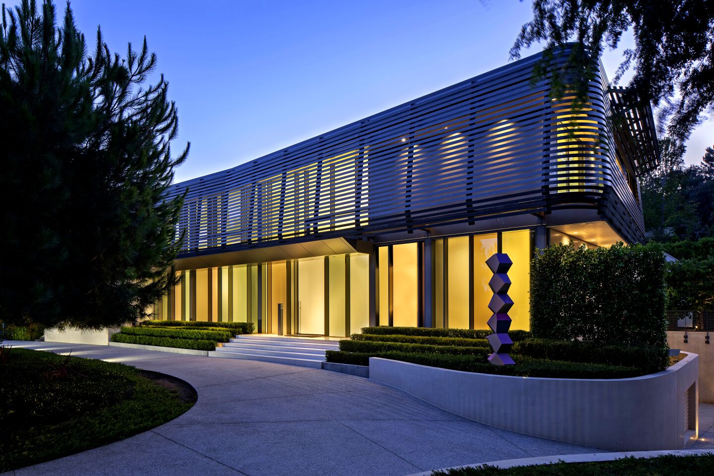 Architect William Hefner's Brise Soleil in Beverly Hills is one of the most ambitious projects featured in "California Homes II."