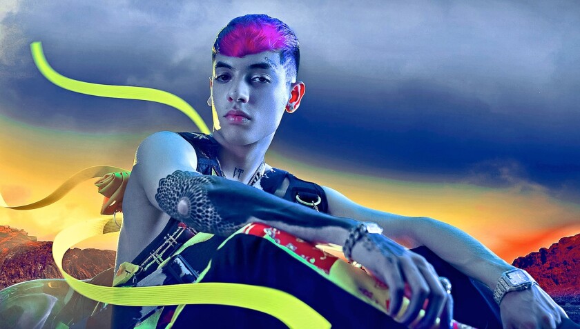 Natanael Cano lleva los 'trap corridos' al programa de Jimmy Kimmel - Los Angeles Times