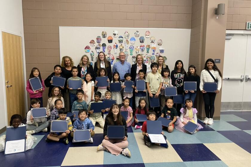 The Solana Beach School District board and superintendent honored students who have been reclassified as proficient in English.