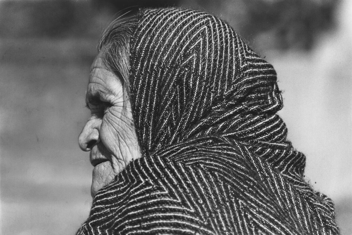 Old woman at Hollenbeck Park in Boyle Heights.