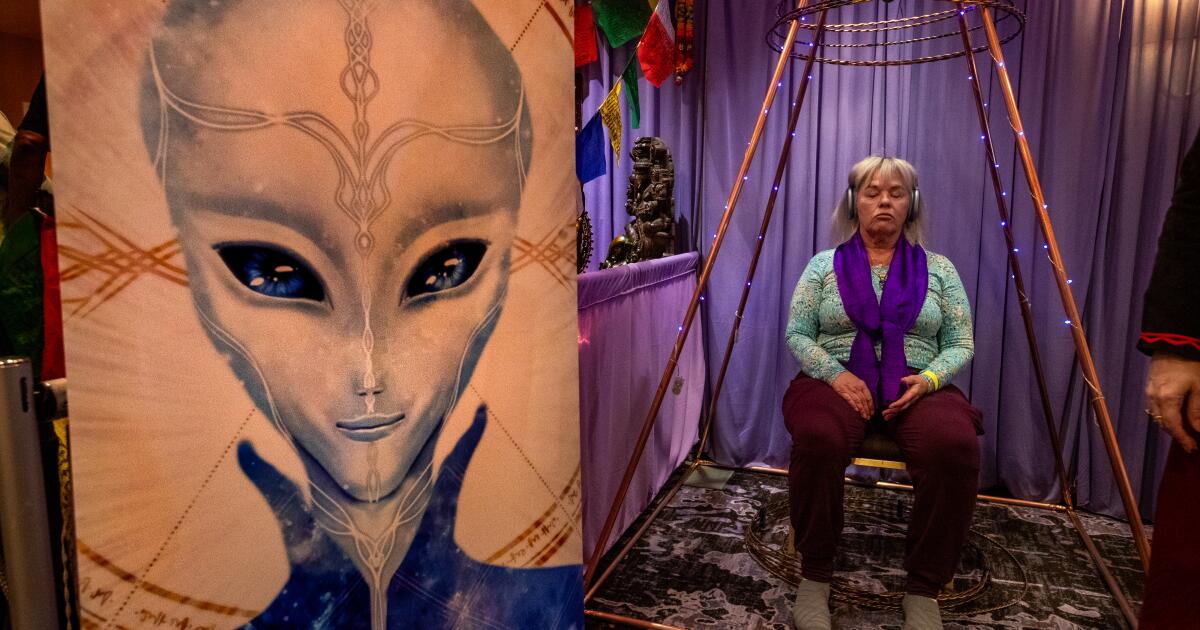 'It’s a lot of UFO stuff and a lot of healing': Inside L.A.'s wackiest spiritual convention