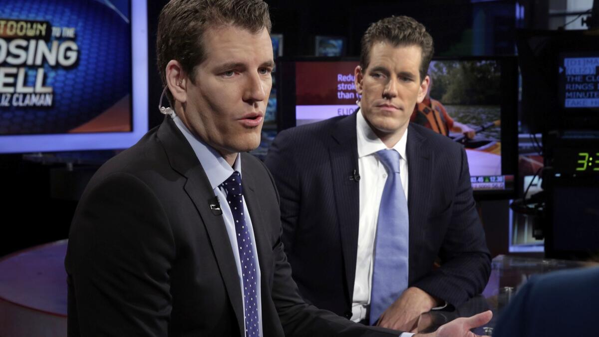 The Gemini cryptocurrency exchange, founded by Tyler, left, and Cameron Winklevoss, is notable for its links to regulators.